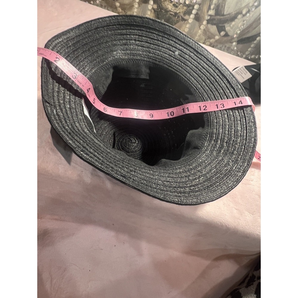Timeโ and Tru Women's Packable Marled Fedora Hat Black Soot